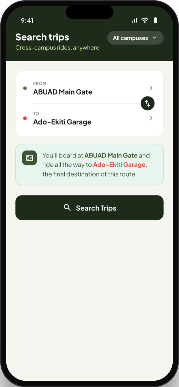Search trips